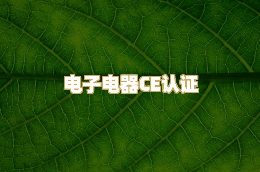 电子电器CE认证